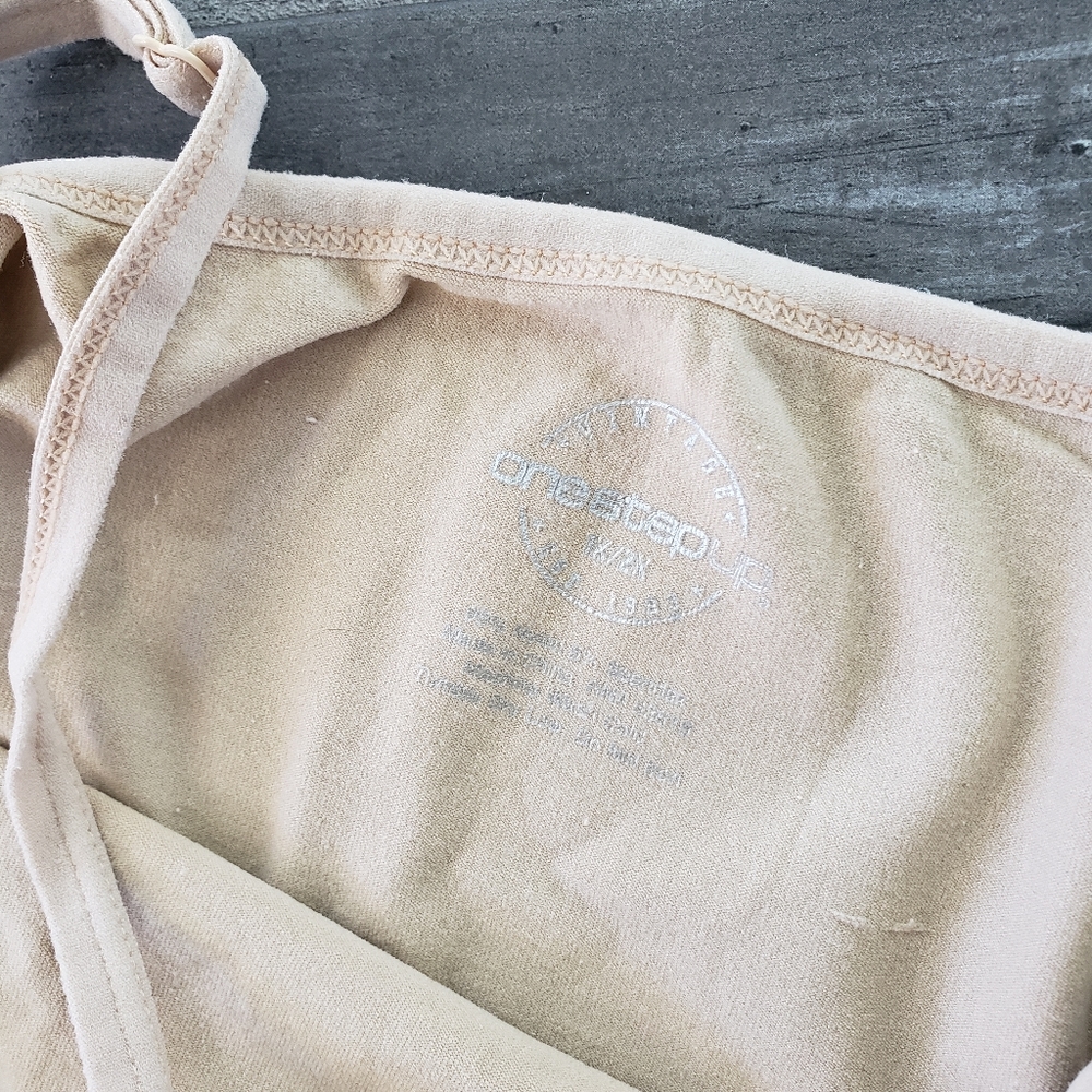 Beige Basic OneStepUp Long Fitted Tank - Picture 3 of 3